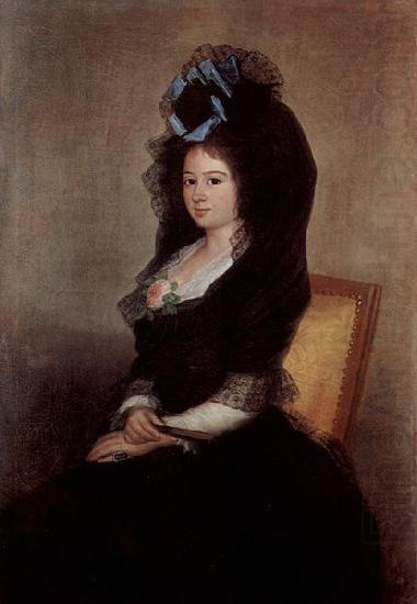 Francisco de Goya Portrat der Narcisa Baranana de Goicoechea china oil painting image